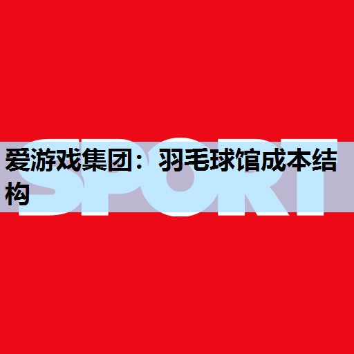 爱游戏集团：羽毛球馆成本结构